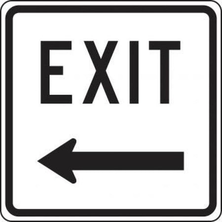 Accuform FACILITY TRAFFIC SIGN EXIT LEFT FRR849DP FRR849DP